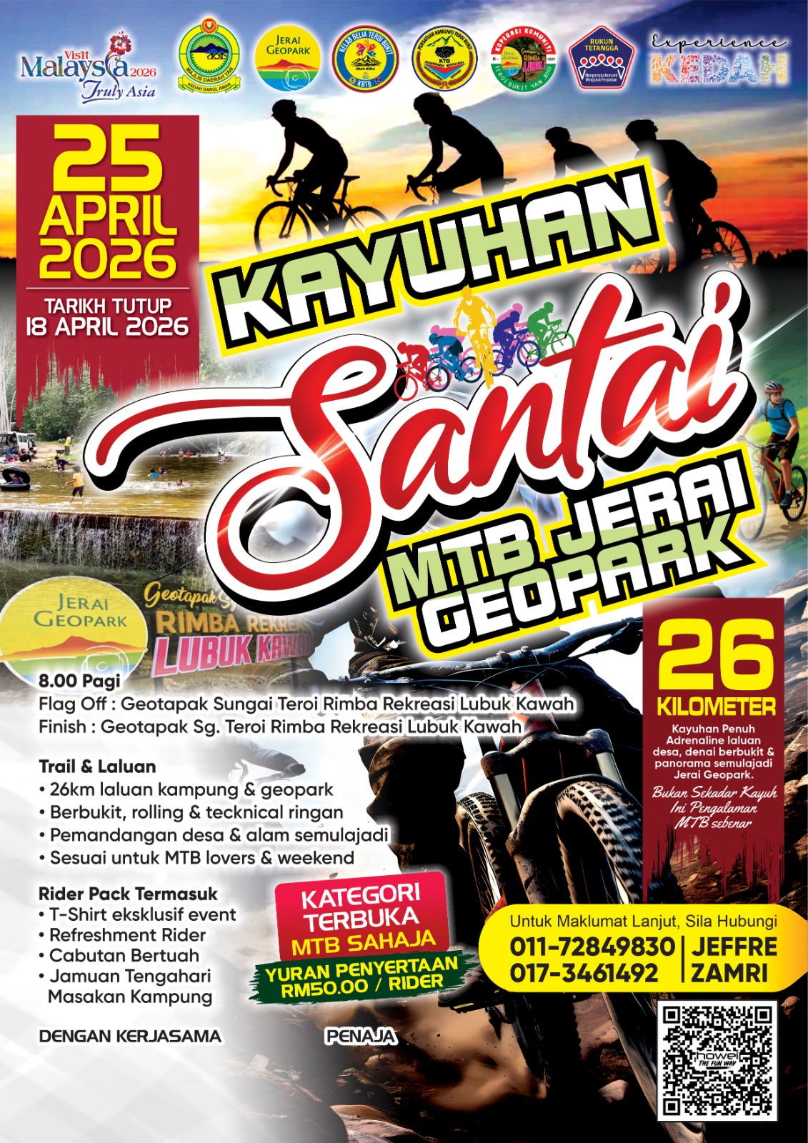Kayuhan Santai MTB Jerai Geopark